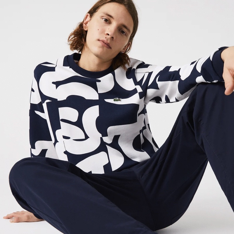 ÁO THUN NAM MEN’S HERITAGE GRAPHIC PRINT CREW NECK COTTON FLEECE SWEATSHIRT SIZE L