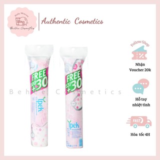 Bông tẩy trang thổ nhĩ kì ipek 2 lớp cotton - 130 miếng & 150 miếng
