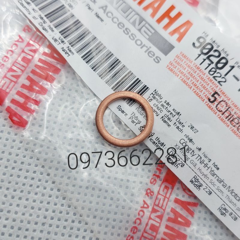 Vòng đệm, lông đền bắt sợi dây dầu xe EXCITER, SIRIUS, JUPITER...zin