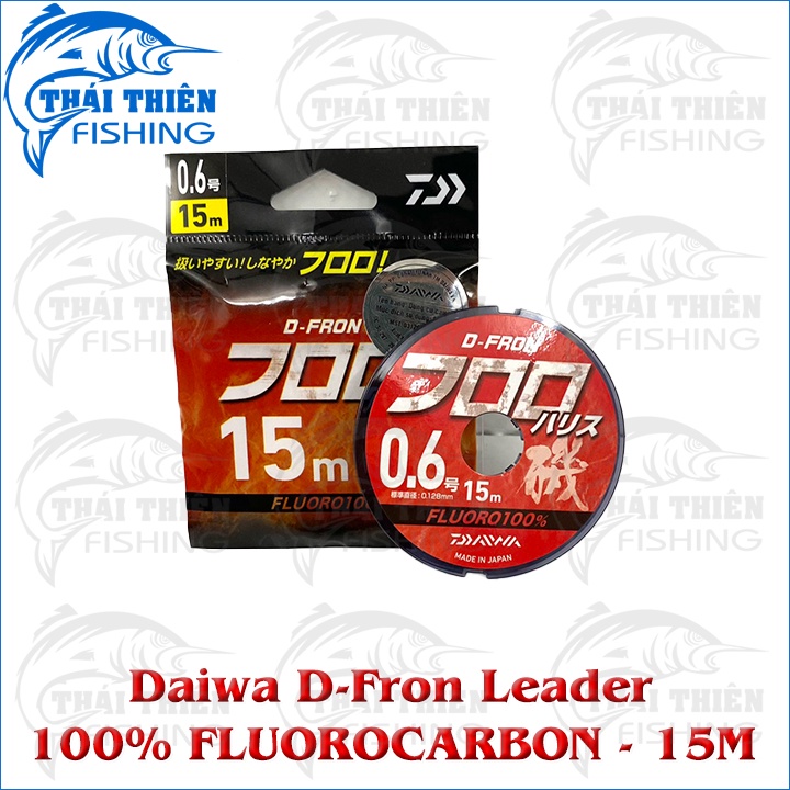 Dây Câu Cá Leader Daiwa D-Fron 100% Fluoro Carbon Cuộn 15m Made In Japan