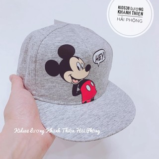 Mũ lưỡi trai xám mickey HM H&M_hàng chính hãng authentic