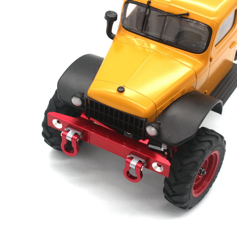 Bộ Cản Trước Bằng Kim Loại Màu Xanh Dương Kèm Móc Kéo Cho Xe Hơi Điều Khiển Từ Xa FMS FCX24 1 / 24