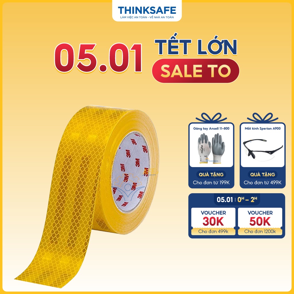 Băng keo phản quang 3M 983, băng dính cấu trúc kim cương, siêu sáng, bền màu, dán ô tô, xe máy, cảnh báo an toàn
