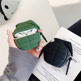 Ốp airpods pro, case airpods 1 2 3 Pro trái boom, luu dan - Tặng kèm móc sắt