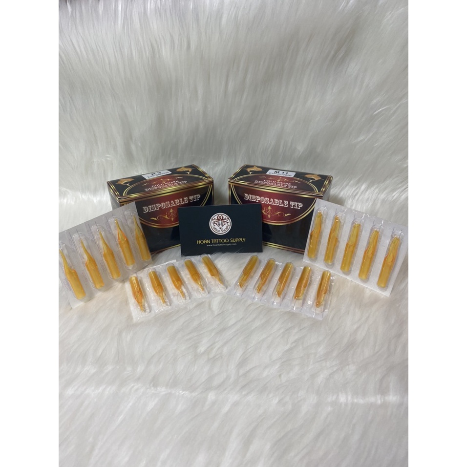 Ngòi kim dài vàng GOLD SHARK đủ các size đi nét đánh bóng vào màu