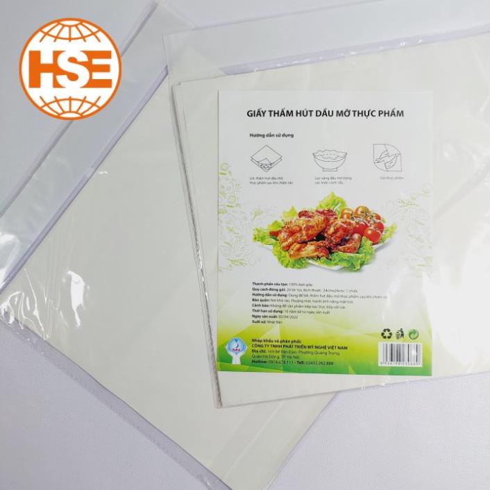 Giấy thấm dầu mỡ hàng Việt Nam  100% bột giấy an toàn vệ sinh - giadunggiare.vn