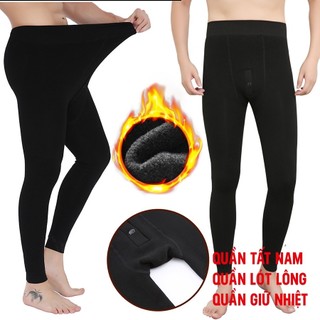 Quần Legging Lót Lông Cho NAM Siêu Co Giản Dày Dặn Chống Xù Giữ Nhiệt Tốt