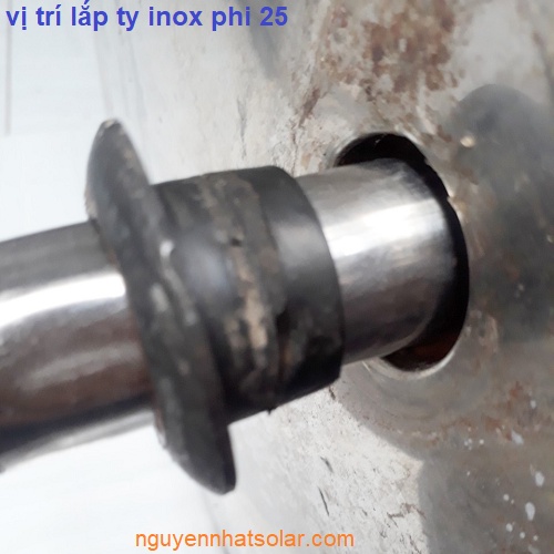 Combo 3 ty Inox phi 25 loại tốt dùng cho máy năng lượng mặt trời