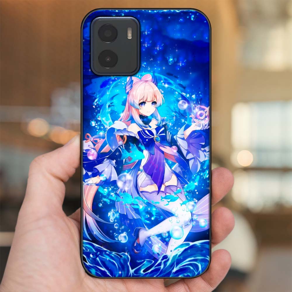 Ốp lưng Vivo Y15s, Y15a viền đen in hình Sangonomiya Kokomi Genshin Impact
