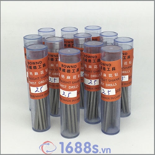 Mũi khoan các loại từ 0.5-2.8mm ( 1 hộp 10 mũi) - 1688s.vn