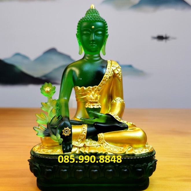 Tượng phật dược sư , Tượng phật để ô tô cao cấp rất đẹp - Ngắm là mê