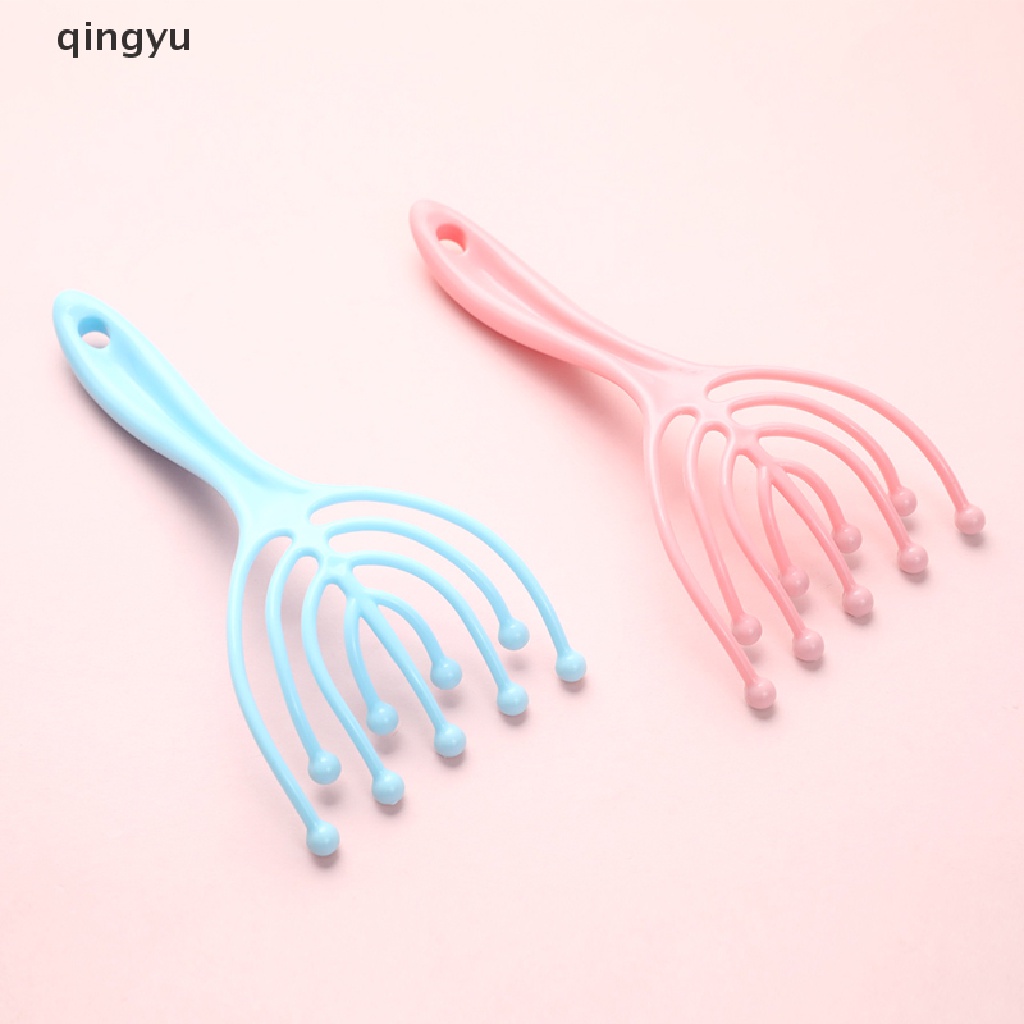 Qingyu Lược Mát Xa Đầu Chín Móng Vuốt Giúp Thư Giãn Da Đầu Sâu Mát Xa Hạt Cho Spa