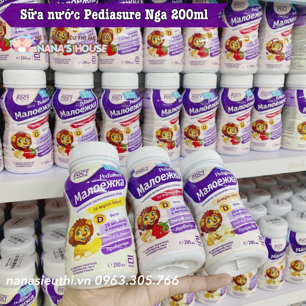 Sữa nước Pediasure Nga 200ml cho bé từ 1 tuổi
