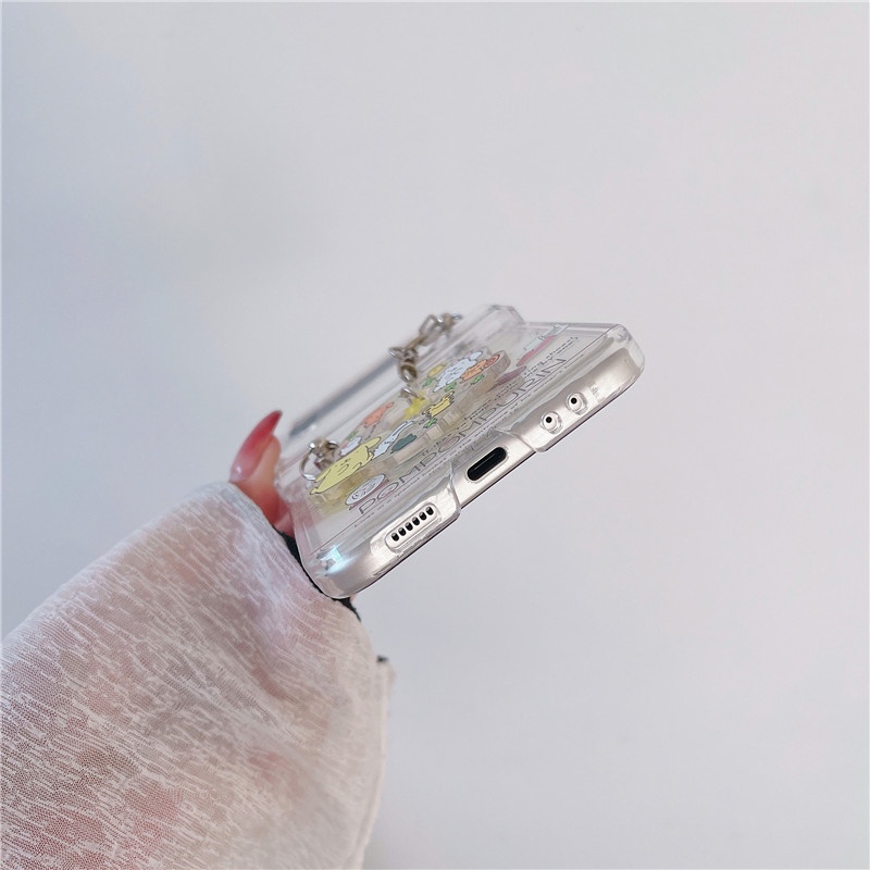 Ốp Điện Thoại Hình Sanrio Cinnamoroll Melody Pochacco Hoạt Hình 3D Dễ Thương Cho Samsung Galaxy Z Flip 4 Z Flip 3 Z Flip 4 Zlip