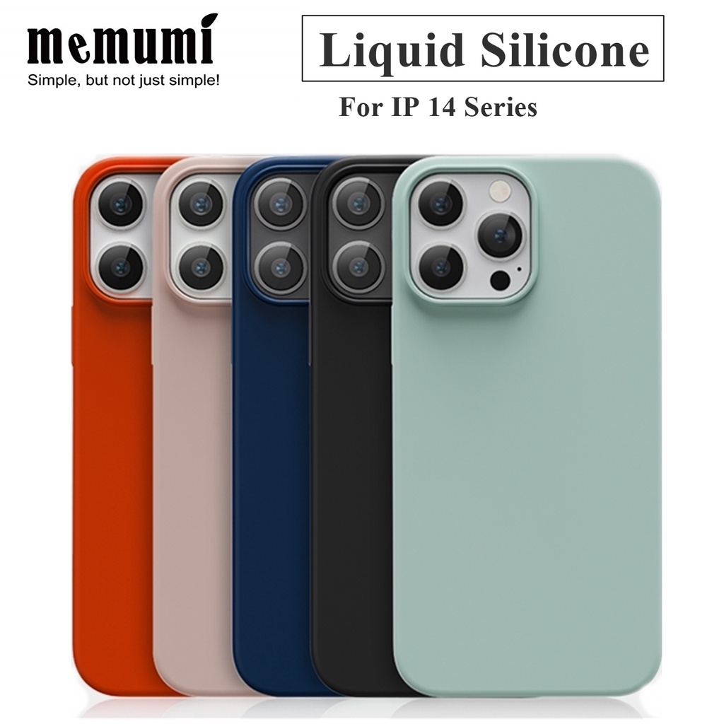 Ốp lưng Memumi Silicone chống bấn cho IPhone 14 Plus / 14 Pro Max / 13 Pro Max . Chính hãng cao cấp mỏng nhẹ chống sốc