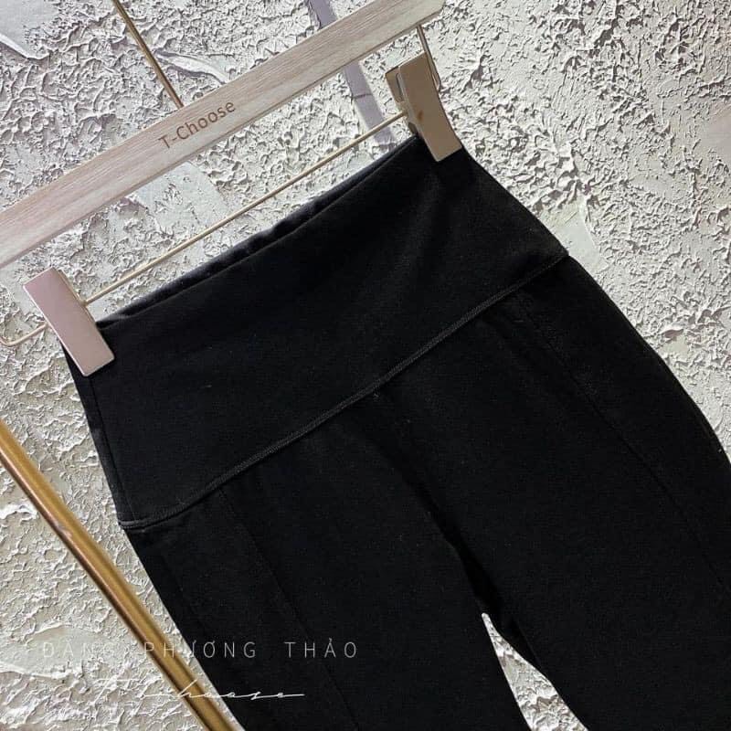 Quần legging nữ cạp cao bản to gen bụng chất vải Umi dày dặn mềm co giãn nâng mông - Quần Legging dài lưng cao cmông | BigBuy360 - bigbuy360.vn