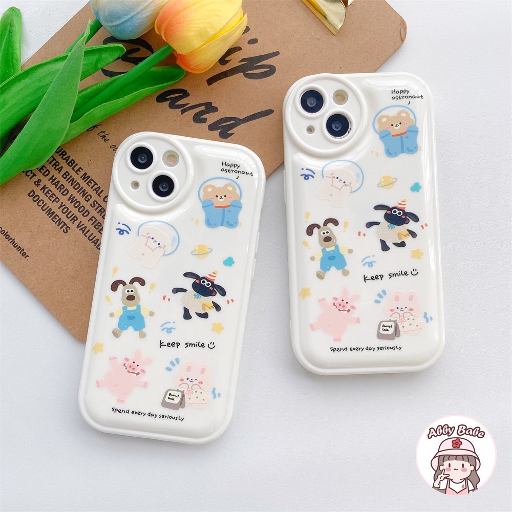 Ốp Điện Thoại TPU Mềm Chống Sốc In Hình Cừu Hoạt Hình Cho IPhone 14 Pro Max 11 7Plus 13 12 11 Pro Max X XS XR