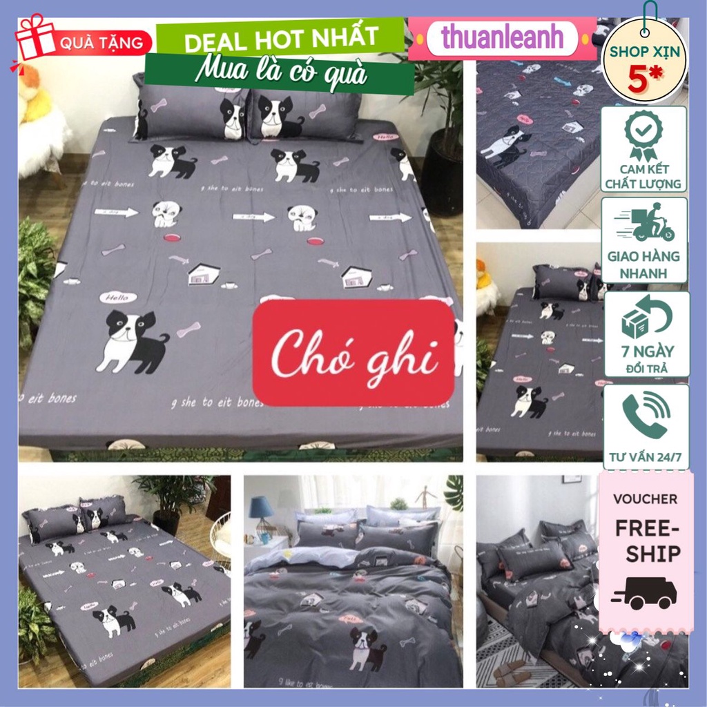 Ga Trải Giường Bọc Đệm 1m4,1m6,1m8, nhiều mẫu
