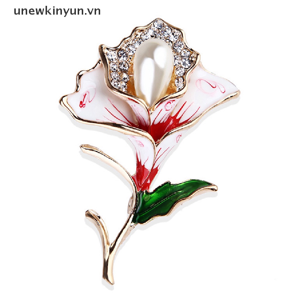 Ghim Cài Áo Hình Hoa Hồng Đính Đá Pha Lê Bằng Hợp Kim Màu Vàng Hồng Thời Trang
