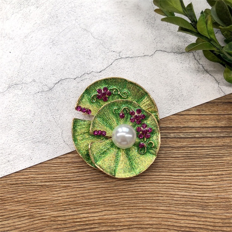 Ghim Cài Áo Hình Chú Ong / Côn Trùng / Cây Cối Đính Ngọc Trai Kiểu Vintage Thời Trang Cho Nữ