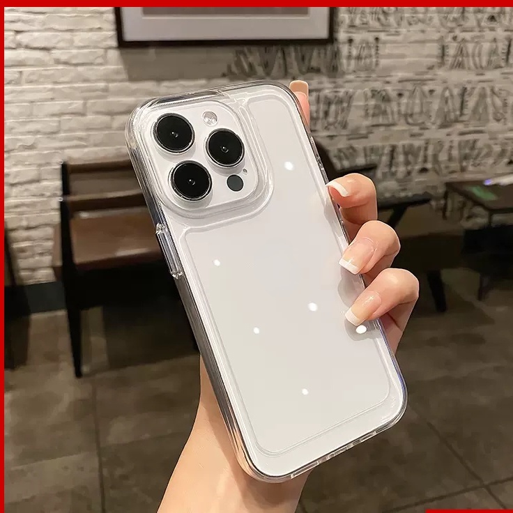 Ốp lưng iphone Trong Suốt Viền Thẳng Cho iphone 6/6plus/6s/6splus/7/7plus/8/8plus/x/xr/xs/11/12/13/14/pro/max sd196