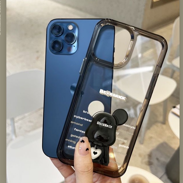 Ốp Điện Thoại TPU Silicon Mềm Trong Suốt Hình Gấu Cho IPhone 11 14 Pro Max 13 12 Pro XS Max X XR 7 8 6 6S Plus