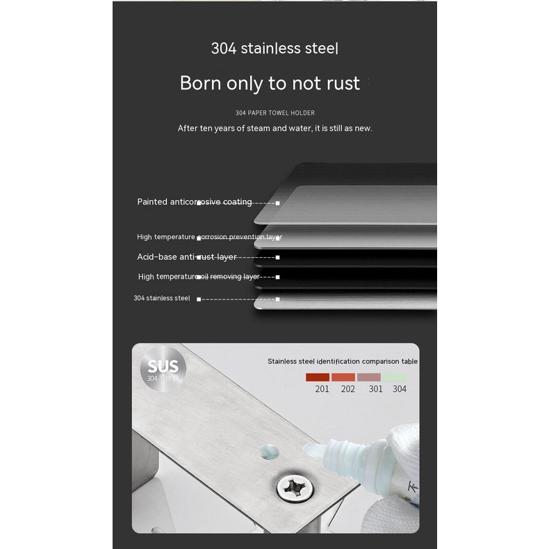 Giá Inox 304 Móc Treo Dụng Cụ Nhà Bếp Xoay Được Tiện Dụng