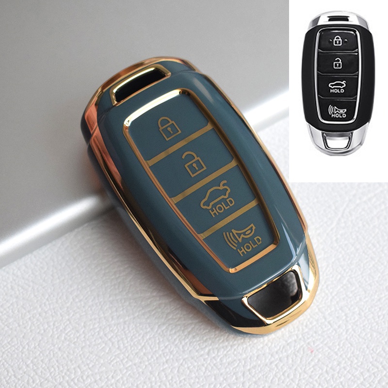 Bao Da, Vỏ Bảo Vệ, Ốp Chìa Khóa, Bọc Chìa Khóa Cao Cấp Dùng Cho Xe Ô Tô Hyundai Palisade