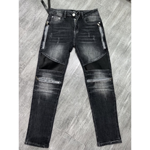 JEAN newww AMIRI SC check gối boy phố