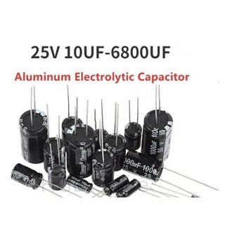 Tụ điện nhôm 16~50v 0.1 uf~6800uf