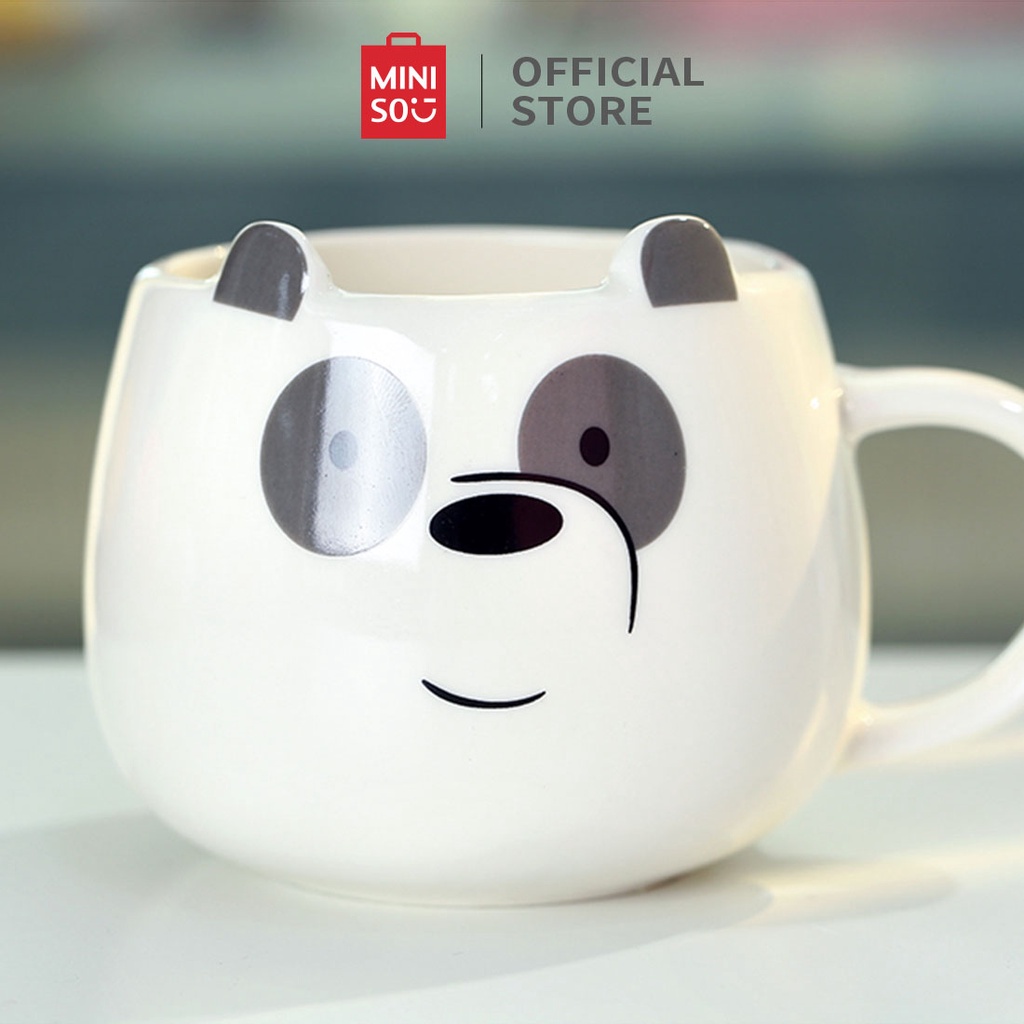 Ly sứ Panda We Bare Bears X Miniso dễ thương văn phòng 390ml