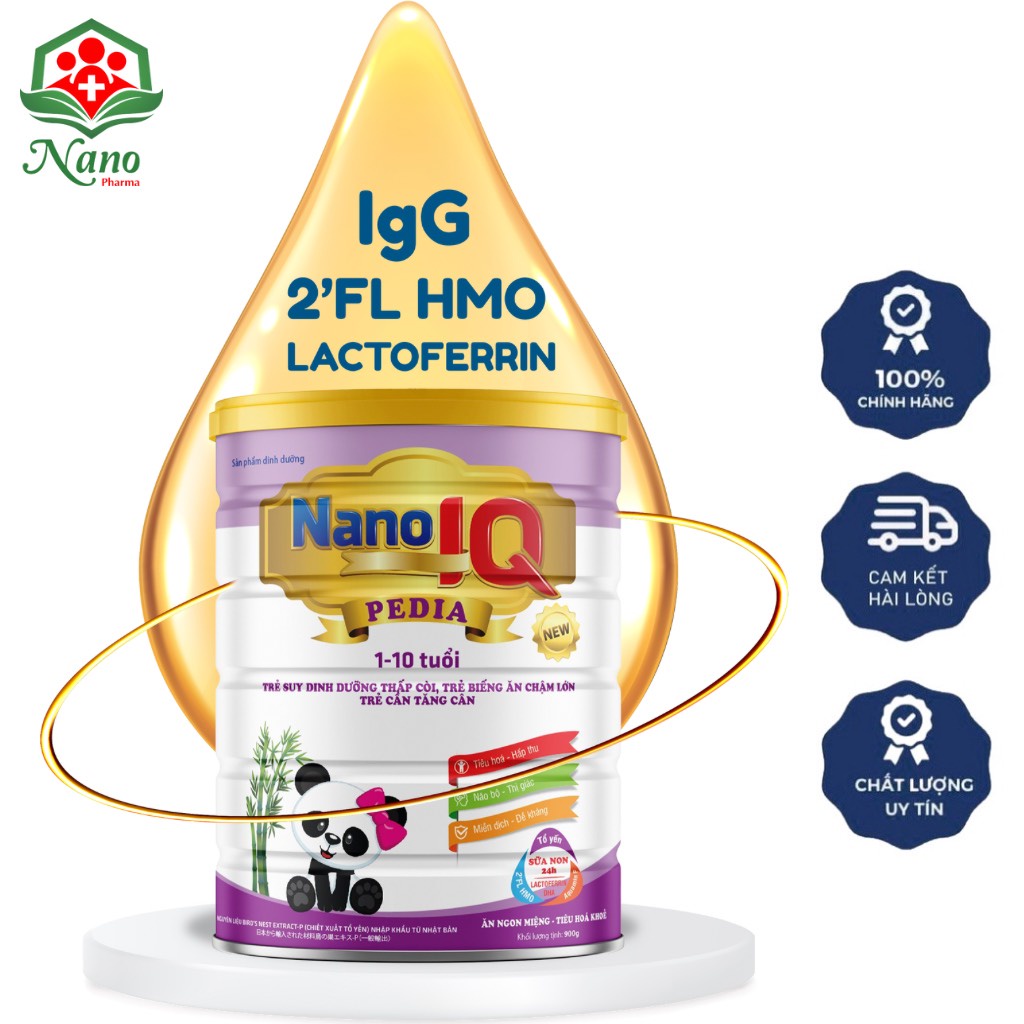 NANO IQ PEDIA BA PLUS ( 1-10 TUỔI) Dành cho trẻ biếng ăn, chậm lớn,suy dinh dưỡng