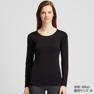 Áo giữ nhiệt nữ cổ thường Heattech Uniqlo Nhật