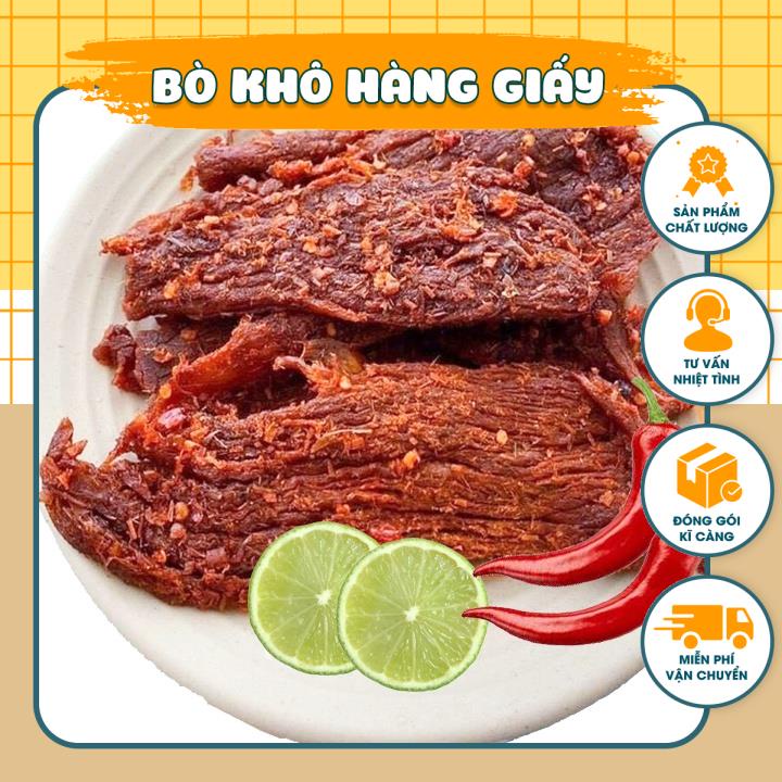 Bò khô sợi truyền thống đặc biệt - bò khô 22 hàng giấy chính hãng - Gói 200g/500g