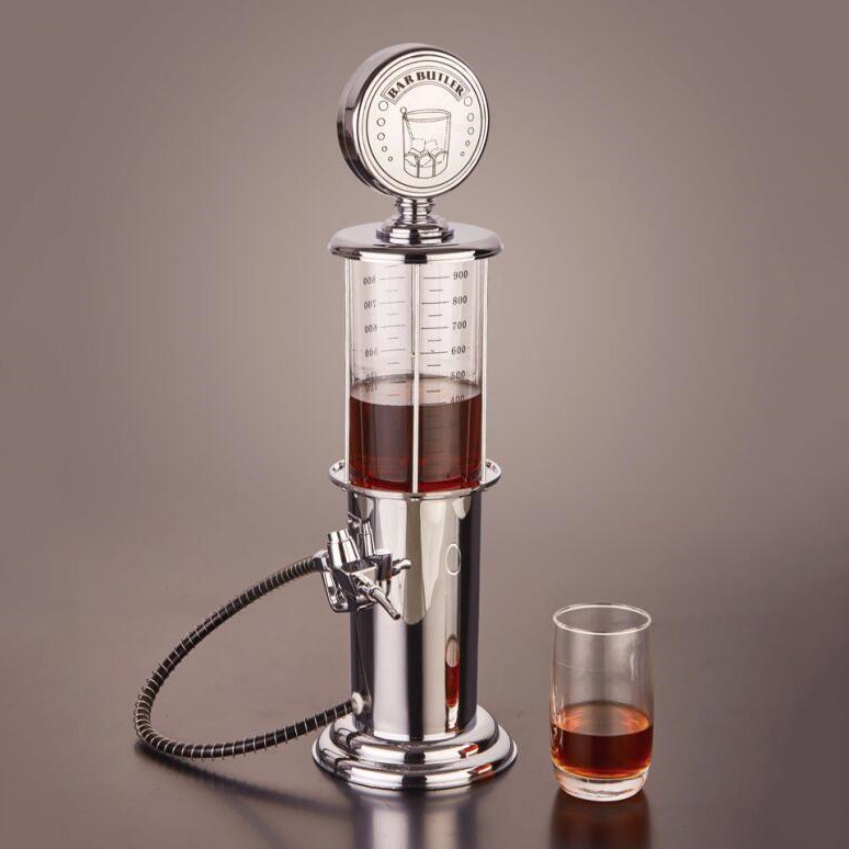 Bình rót bia rượu, đựng đồ pha chế hình cây xăng 1 vòi cao cấp