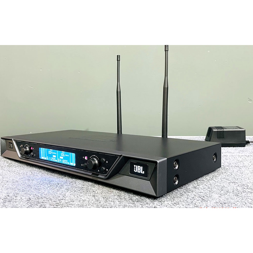 Micro karaoke không dây main tím, có tự ngắt và chống hú cực tốt JBL VM800 - Tặng kèm 02 chống lăn - Bảo hành 12 tháng