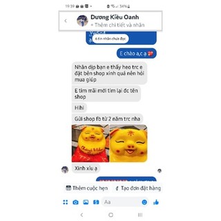 Lợn bụng phệ mắt híp thạch cao size 2
