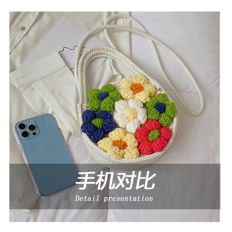 Túi Đeo Chéo Dệt Tay Thời Trang 2022 Cho Nữ