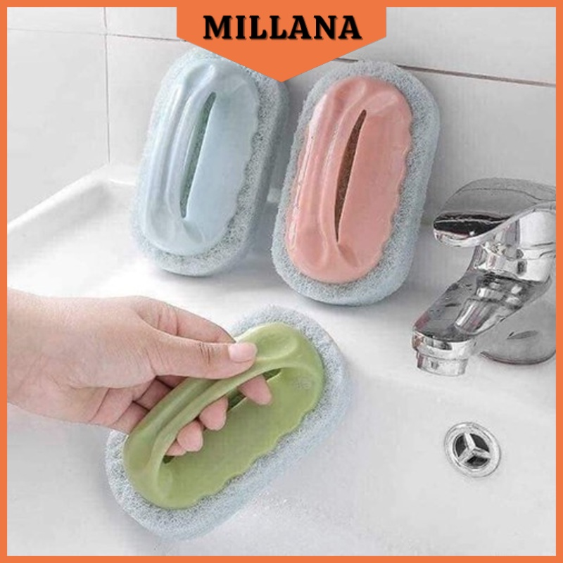 Bàn Chà Vệ Sinh Nhà Bếp Bàn Chải Vệ Sinh Phòng Tắm Có Tay Cầm TIỆN LỢI MILLANA SHOP A332