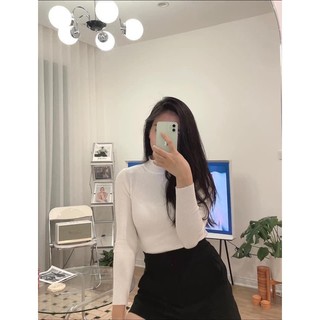 Áo len cổ 3 phân/cổ lọ Thu Đông ( Ảnh thật Tự chụp)