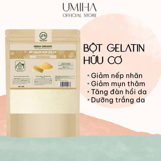 Bột Gelatin Hữu Cơ Umihome Nguyên Chất 40g | Dùng Đắp Mặt Nạ Cấp Ẩm Dưỡng Da Trắng Hồng Hiệu Quả