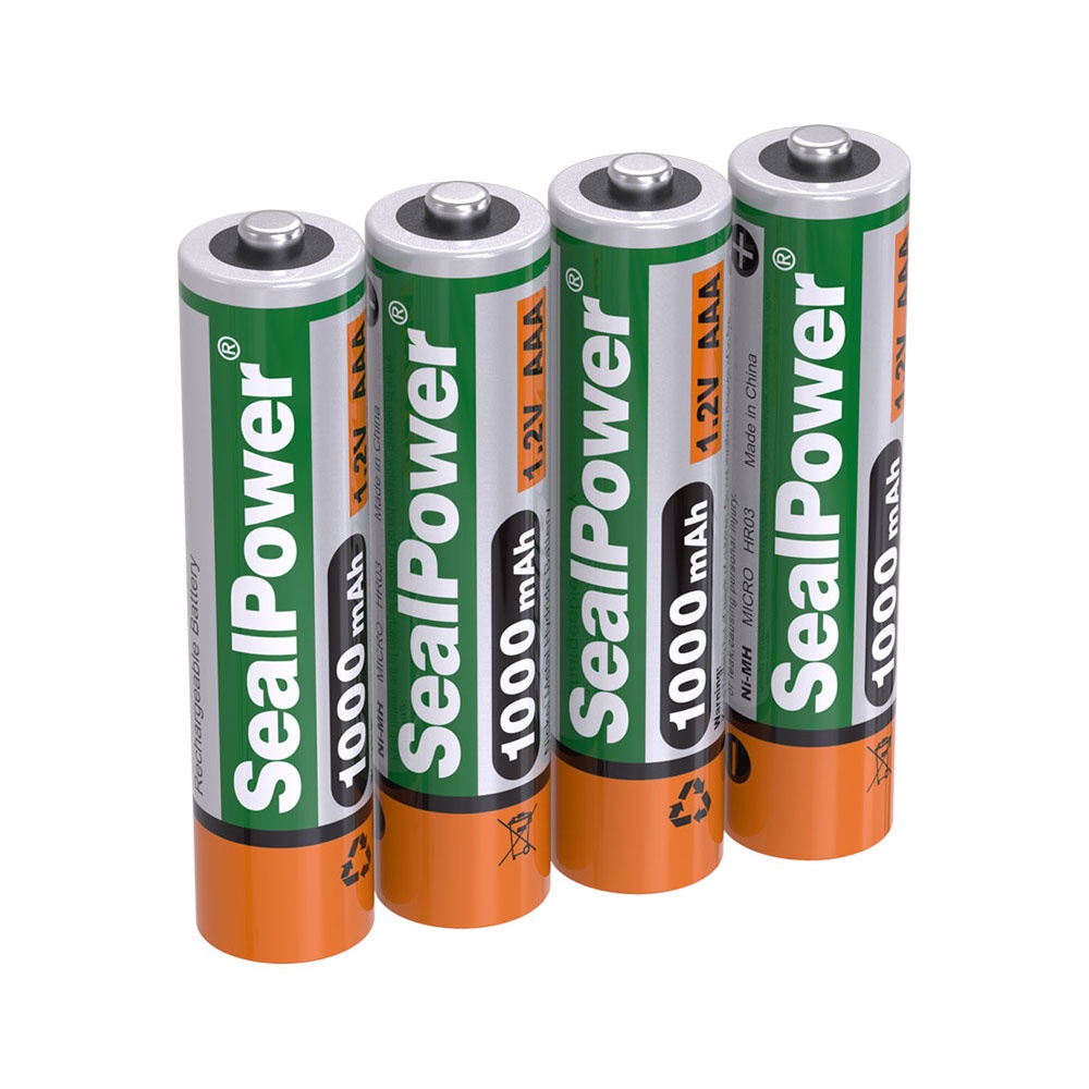 Pin sạc SealPower AAA 1000mAh,pin sạc AAA 1.2V,pin chính hãng SealPower,sạc lại đến 1000 lần!