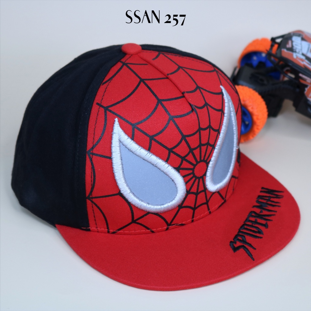 Mũ lưỡi trai siêu nhân nhện Spiderman nón bé trai nhân vật Marvel từ 3 đến 7 tuổi