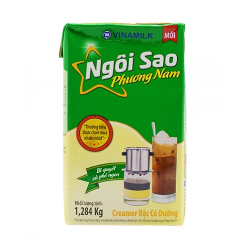 Sữa Đặc Ngôi Sao Phương Nam Xanh Lá - Hộp 1284G