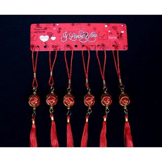 Phụ kiện tết trang trí treo cây set 6 cái lồng đèn