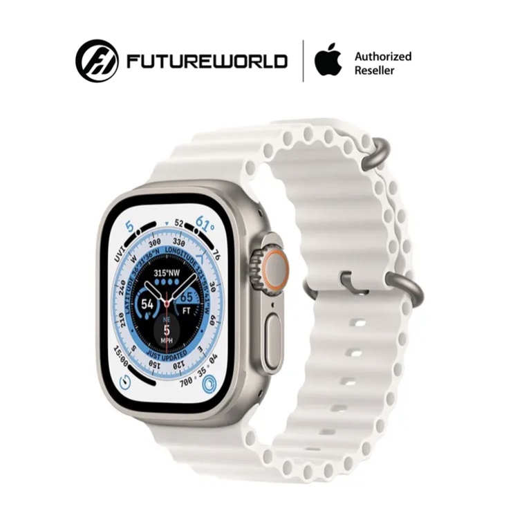 Apple Watch Ultra GPS + Cellular, 49mm Titanium Case with Ocean Band - Regular