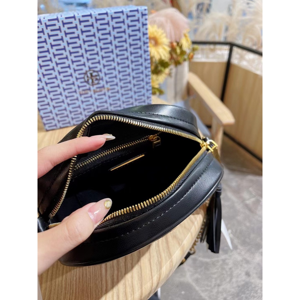 Túi Đeo Chéo Da Thật Đựng Máy Ảnh Phối Dây Xích Thời Trang Cho Nữ777777