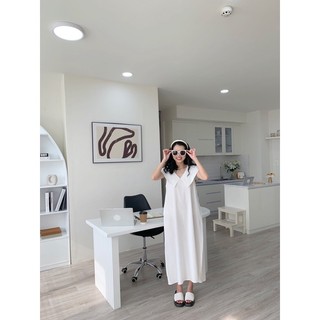 [CRUSHH STUDIO - ẢNH CHÍNH CHỦ] DU - Đầm trắng cổ thuỷ thủ