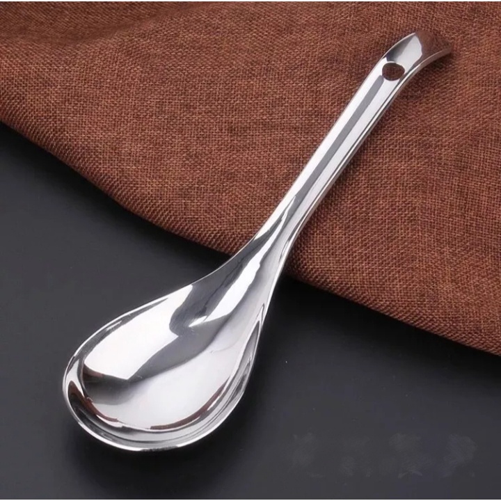 Muỗng múc canh inox HQ bền đẹp có móc treo tiện lợi muôi múc canh, súp