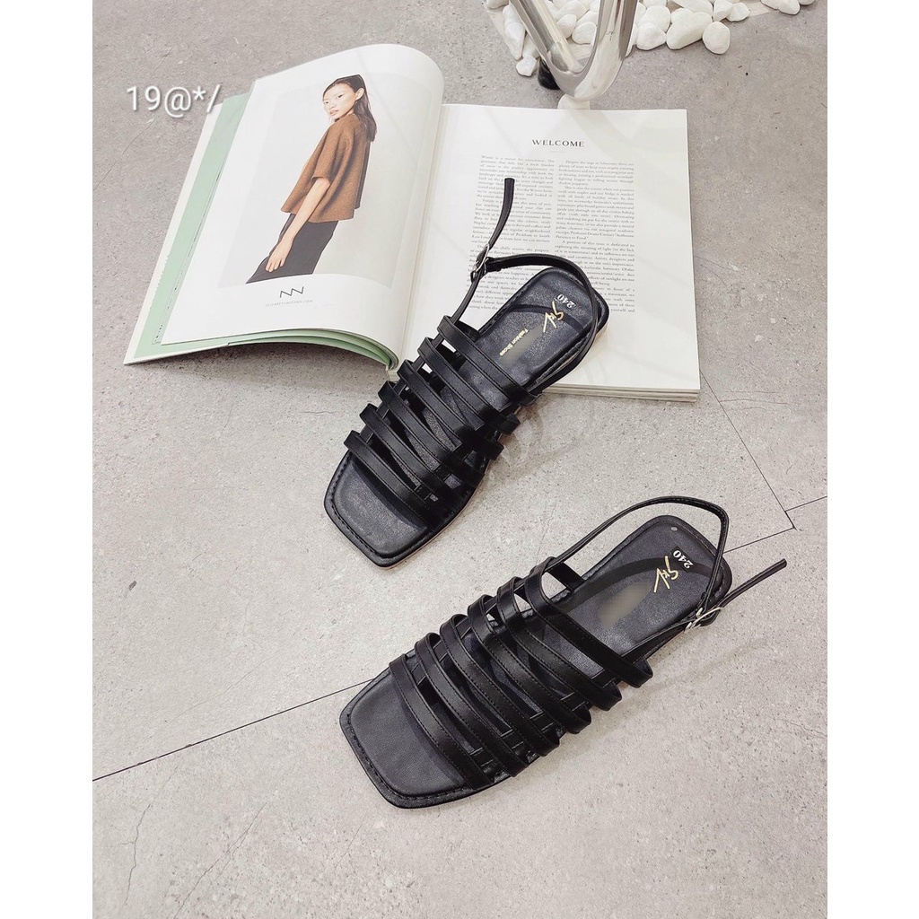 GIÀY SANDAL NỮ ĐẾ THẤP HÌNH THANG CÓ SIZE LỚN 35-42